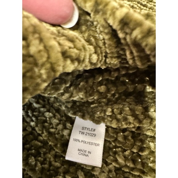 Zenanna‎ Women's Cowl Neck Sweater Size Small Green - Picture 6 of 7